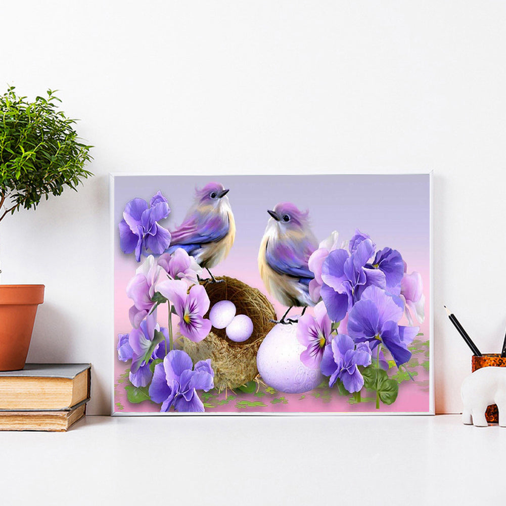 Phalaenopsis Bird - Full Square Drill Diamond Painting 40*30CM