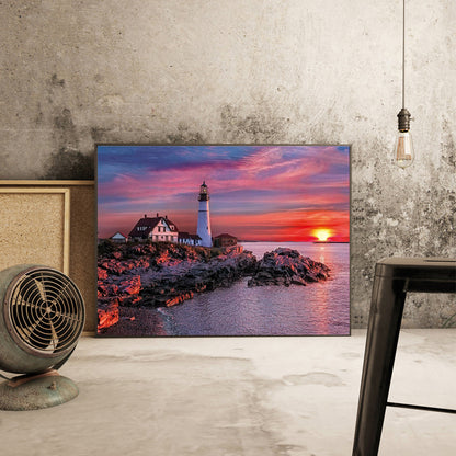 Lighthouse 40*30CM(Canvas) Full Square Drill Diamond Painting