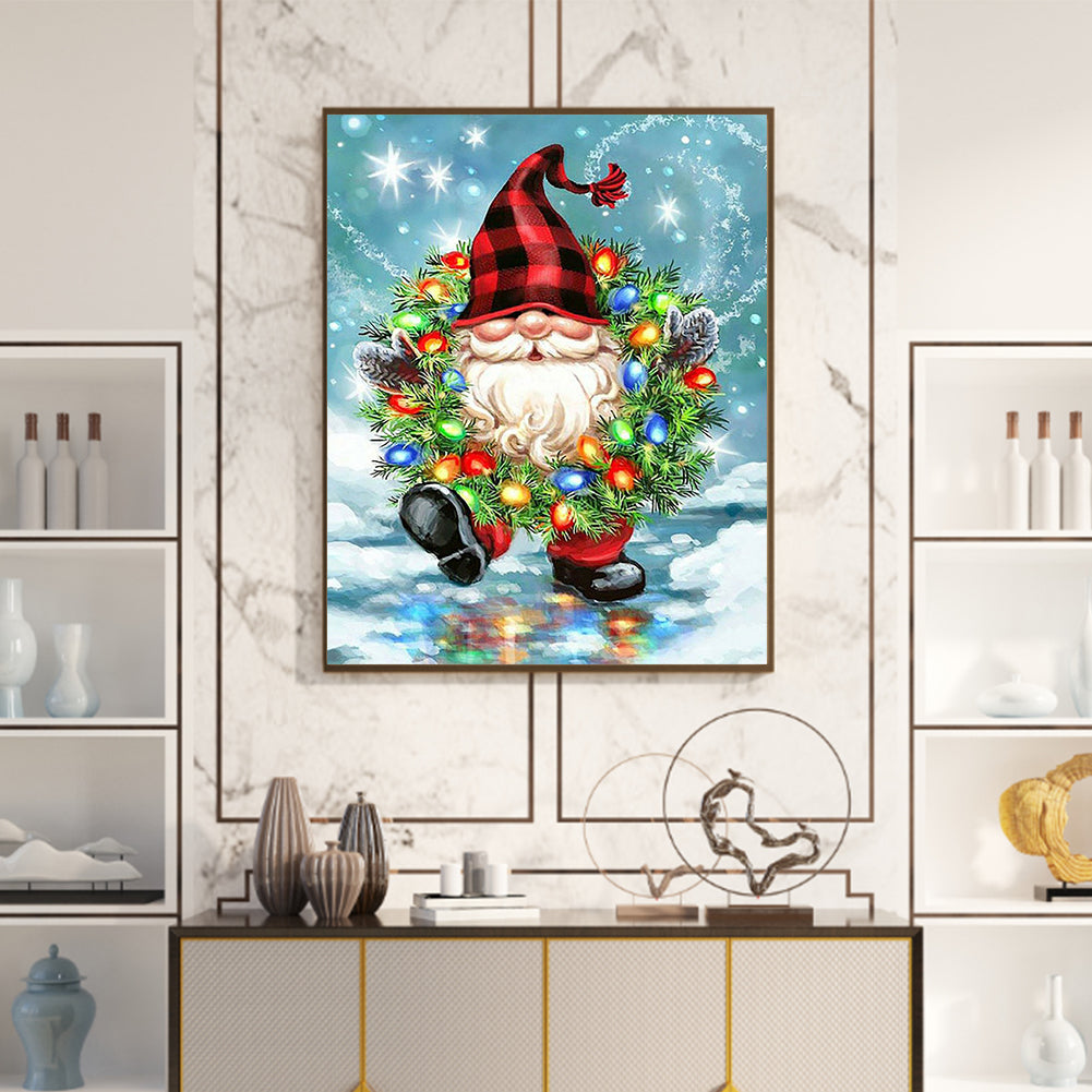 Christmas Gnome - Full Square Drill Diamond Painting 40*50CM