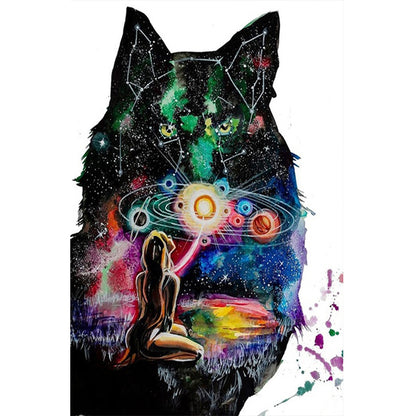 Star Wolf - Full Round Drill Diamond Painting 30*40CM