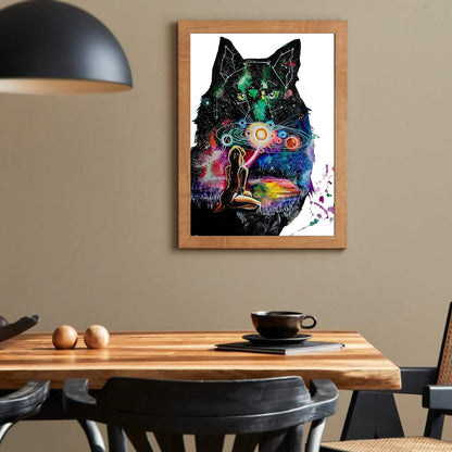 Star Wolf - Full Round Drill Diamond Painting 30*40CM