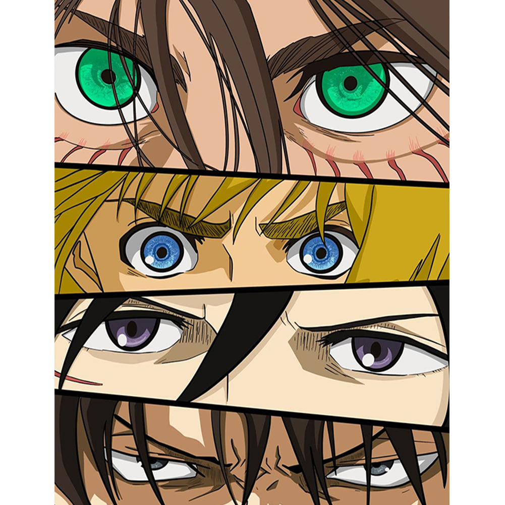 Attack On Titan - Full Round Drill Diamond Painting 30*40CM