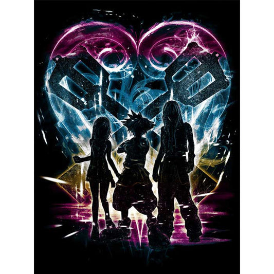 Kingdom Hearts Silhouette - Full Square Drill Diamond Painting 30*40CM