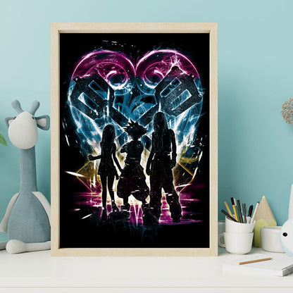 Kingdom Hearts Silhouette - Full Square Drill Diamond Painting 30*40CM