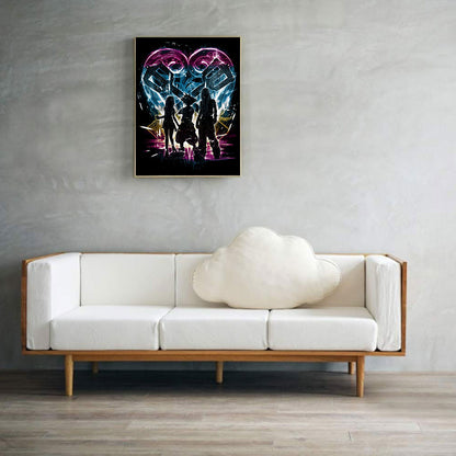 Kingdom Hearts Silhouette - Full Square Drill Diamond Painting 30*40CM