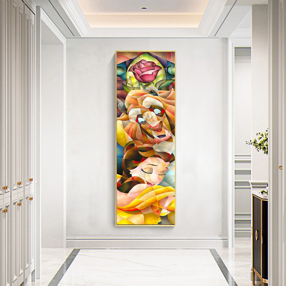 Beauty And The Beast - Full Square Drill Diamond Painting 30*70CM