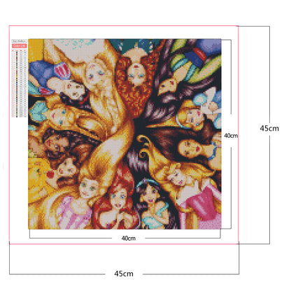 Disney Princess - Full Square Drill Diamond Painting 40*40CM