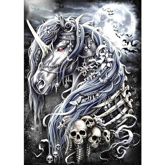 Skeleton Horse - Full Square Drill Diamond Painting 40*50CM