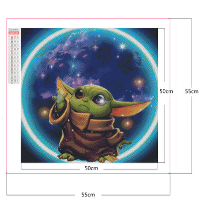Yoda - Full Square Drill Diamond Painting 50*50CM