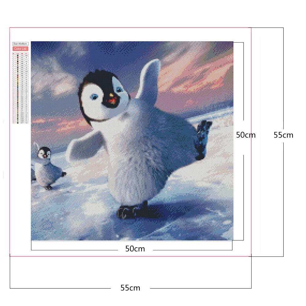 Penguin - Full Square Drill Diamond Painting 50*50CM