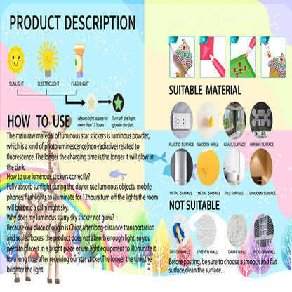 DIY Diamonds Painting Sticker Luminous Art Crafts Mosaic Stickers for Child Gift