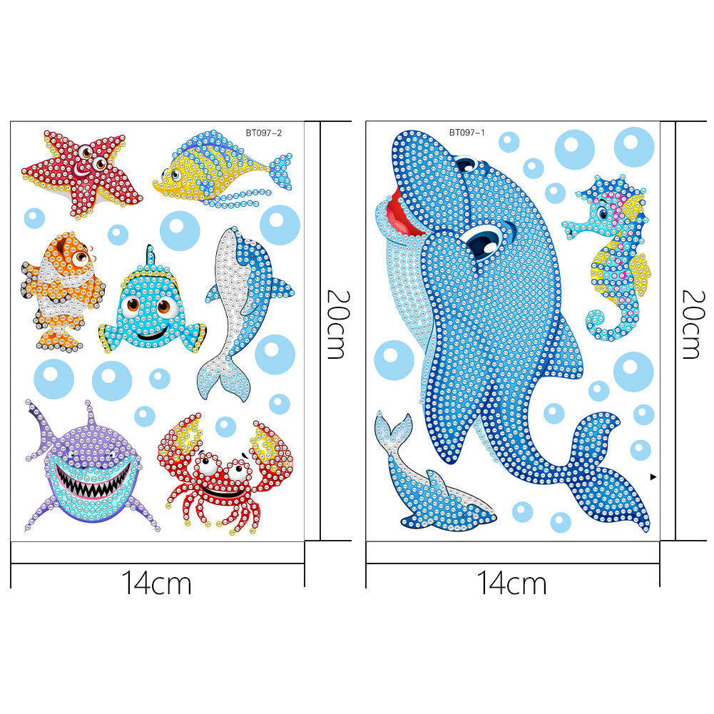 DIY Diamonds Painting Sticker Luminous Art Crafts Mosaic Stickers for Child Gift