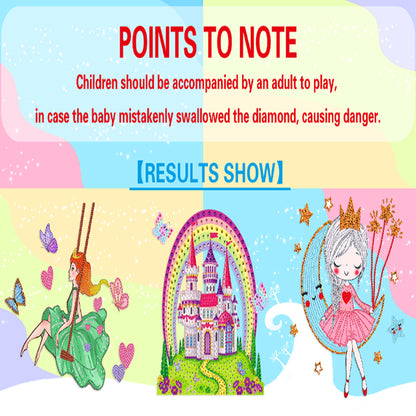 DIY Diamonds Painting Sticker Luminous Art Crafts Mosaic Stickers for Child Gift