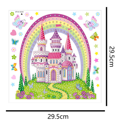 DIY Diamonds Painting Sticker Luminous Art Crafts Mosaic Stickers for Child Gift