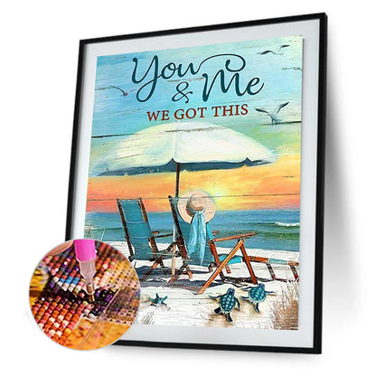 Beach Chairs - Full Round Drill Diamond Painting 30*40CM