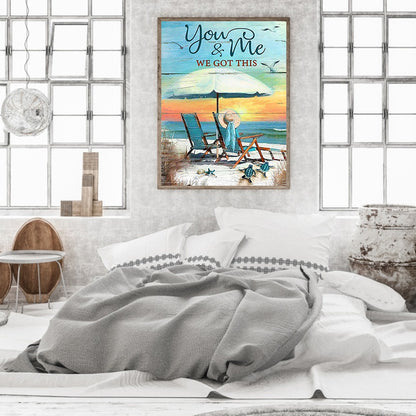 Beach Chairs - Full Round Drill Diamond Painting 30*40CM