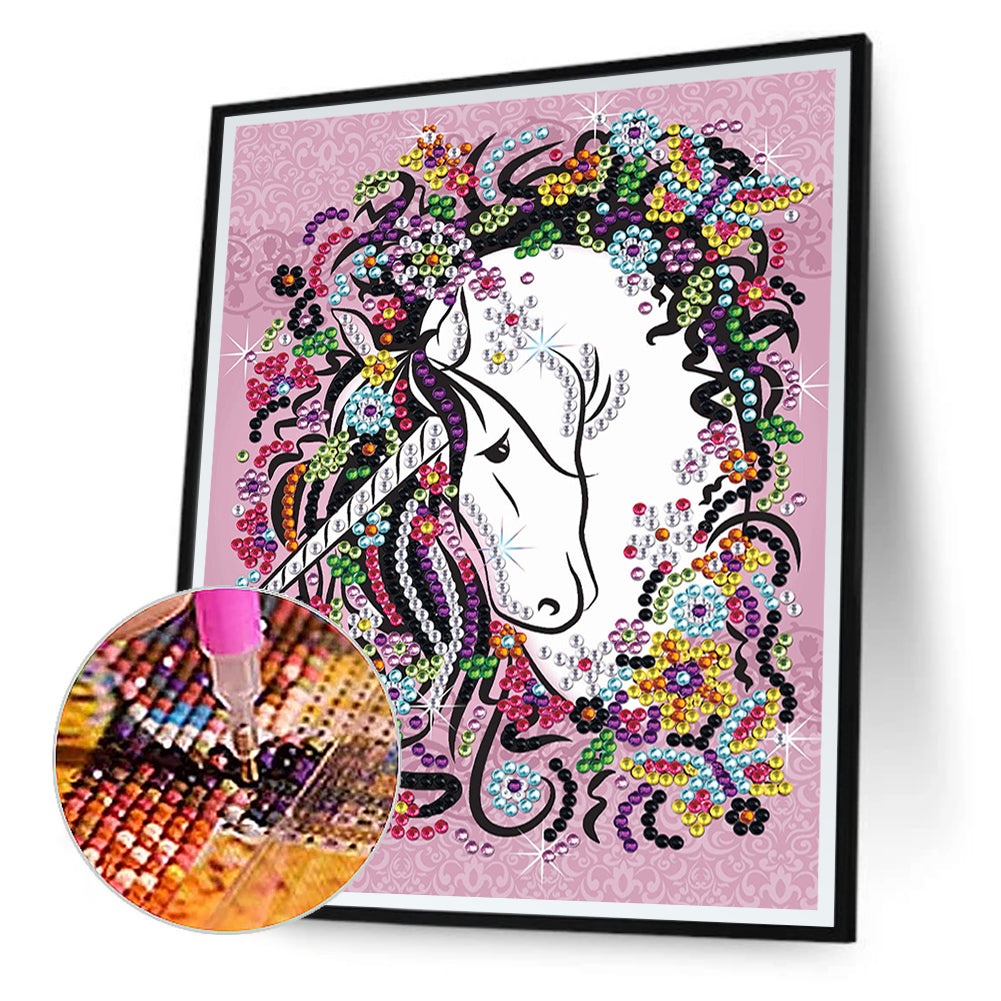 Unicorn - Crystal Drill Diamond painting 30*40CM