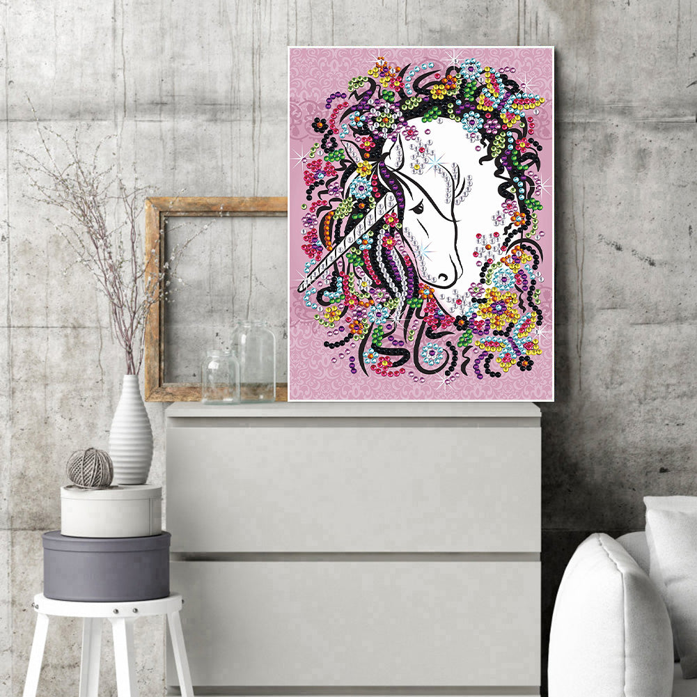 Unicorn - Crystal Drill Diamond painting 30*40CM