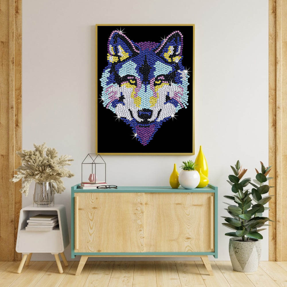 Wolf - Crystal Drill Diamond painting 30*40CM