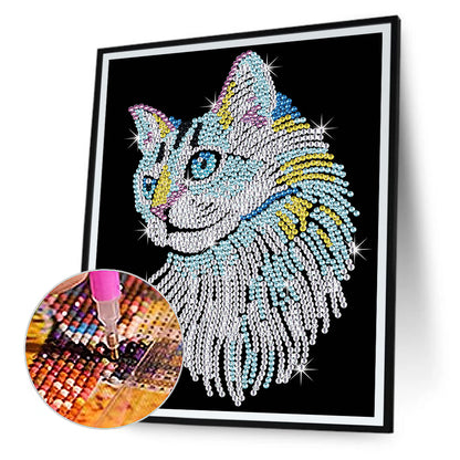 Cat - Crystal Drill Diamond painting 30*40CM