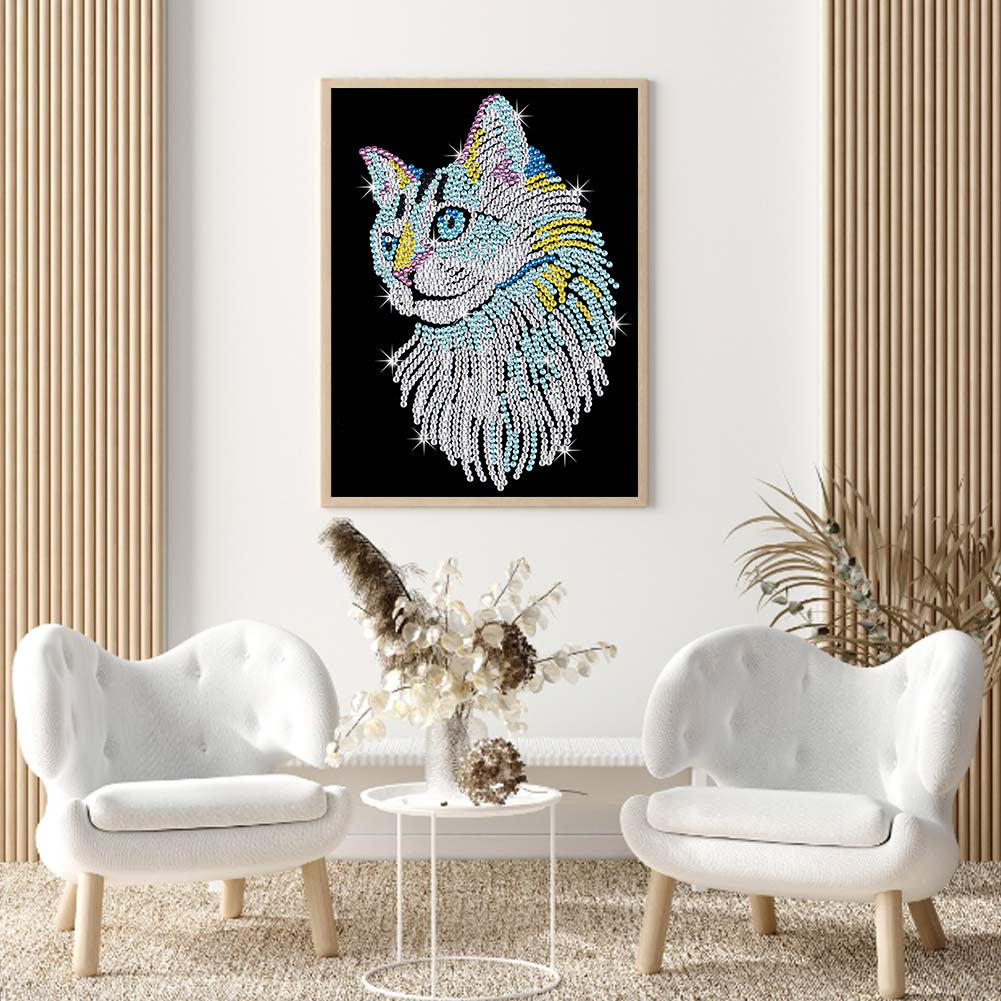 The Cat - Crystal Drill Diamond painting 30*40CM