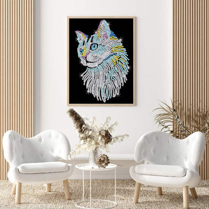 Cat - Crystal Drill Diamond painting 30*40CM