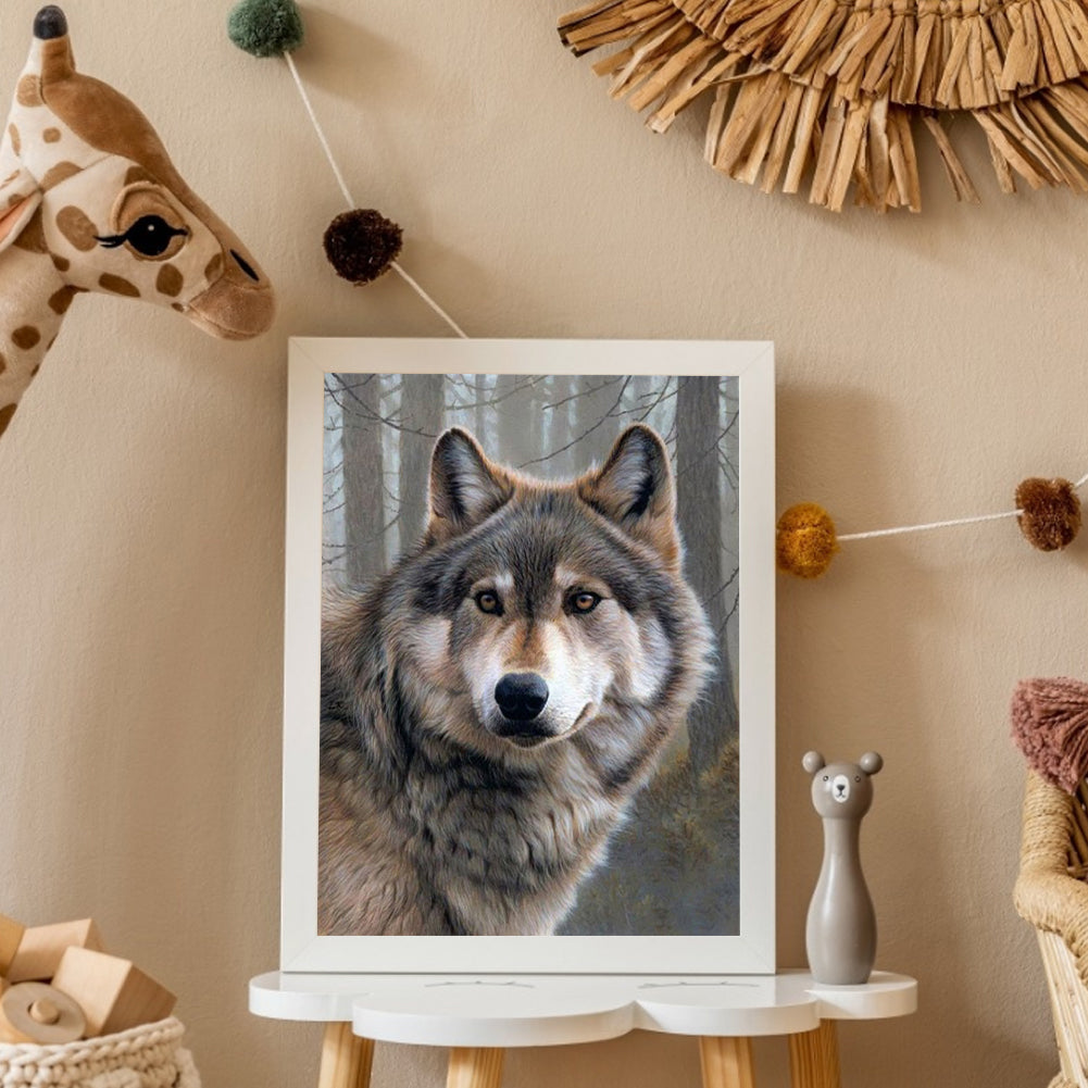 Wolf - Full Round Drill Diamond Painting 30*40CM