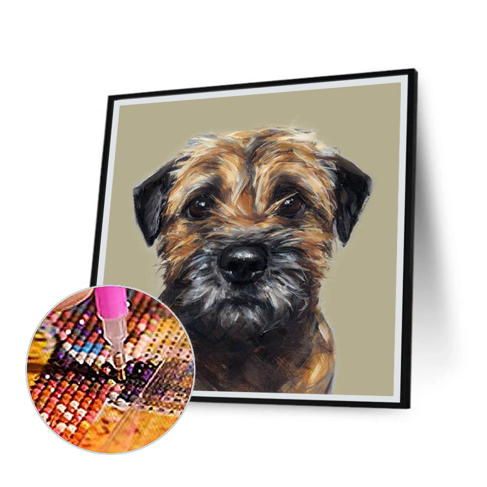 Puppy - Full Round Drill Diamond Painting 30*30CM
