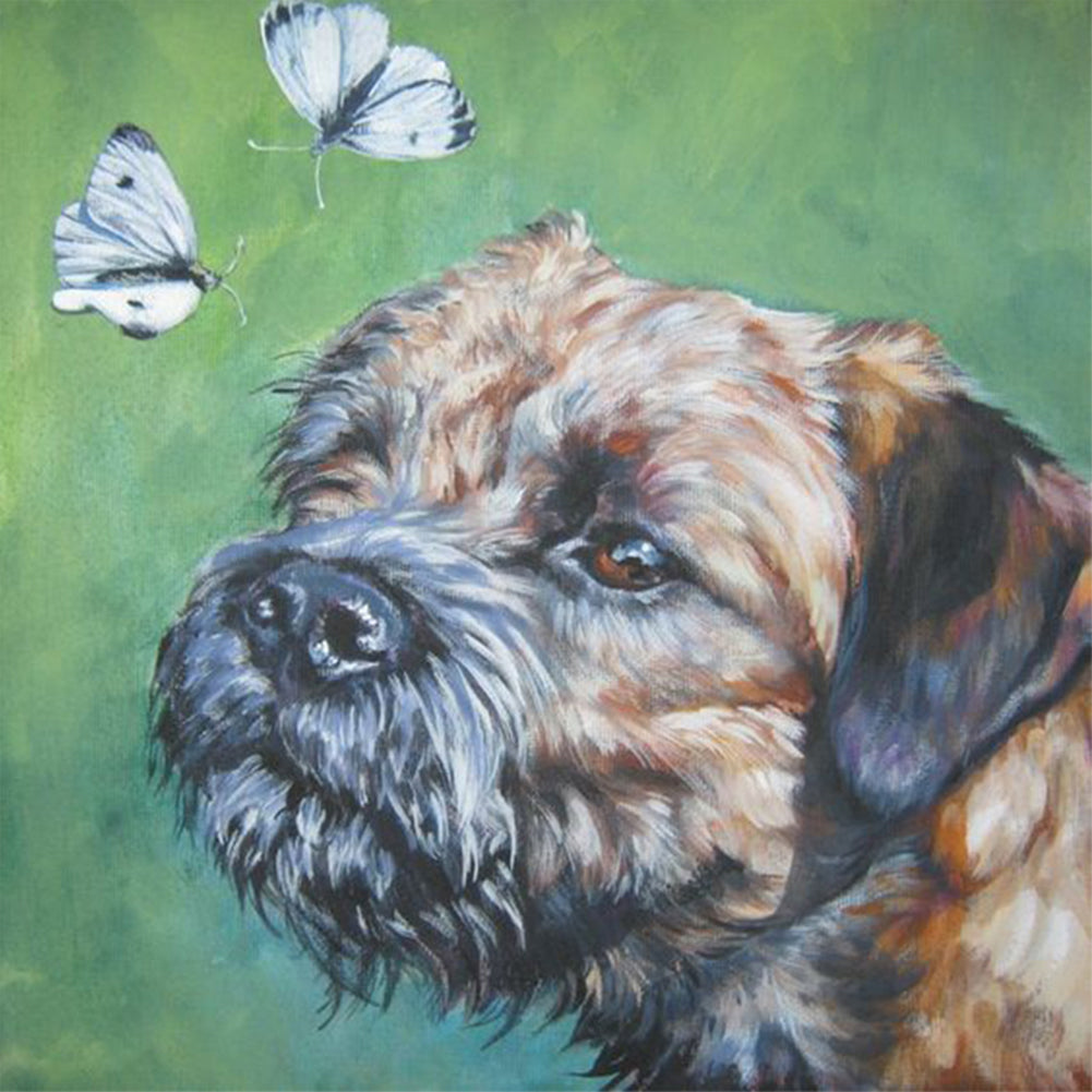Puppy - Full Round Drill Diamond Painting 30*30CM