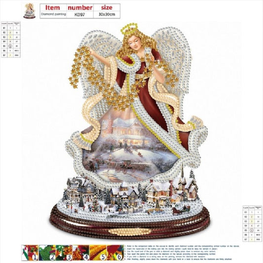 Christmas Angel - Special Shaped Drill Diamond Painting 30*30CM