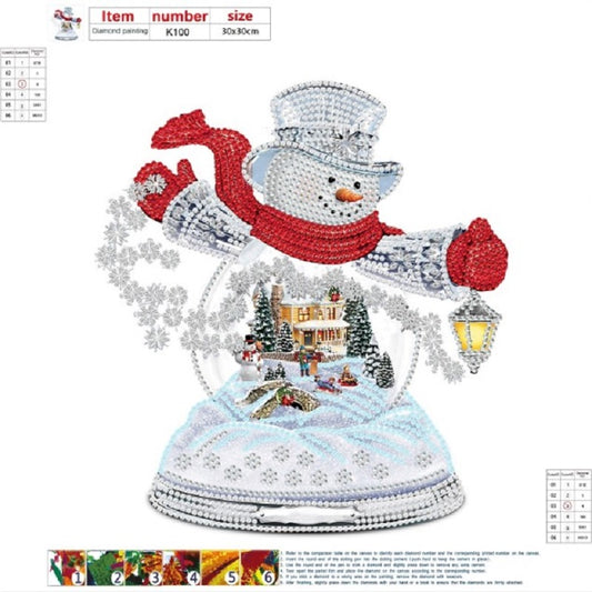 Christmas Snowman - Special Shaped Drill Diamond Painting 30*30CM