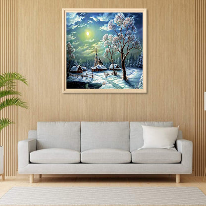 Snow Village - Full Square Drill Diamond Painting 50*50CM