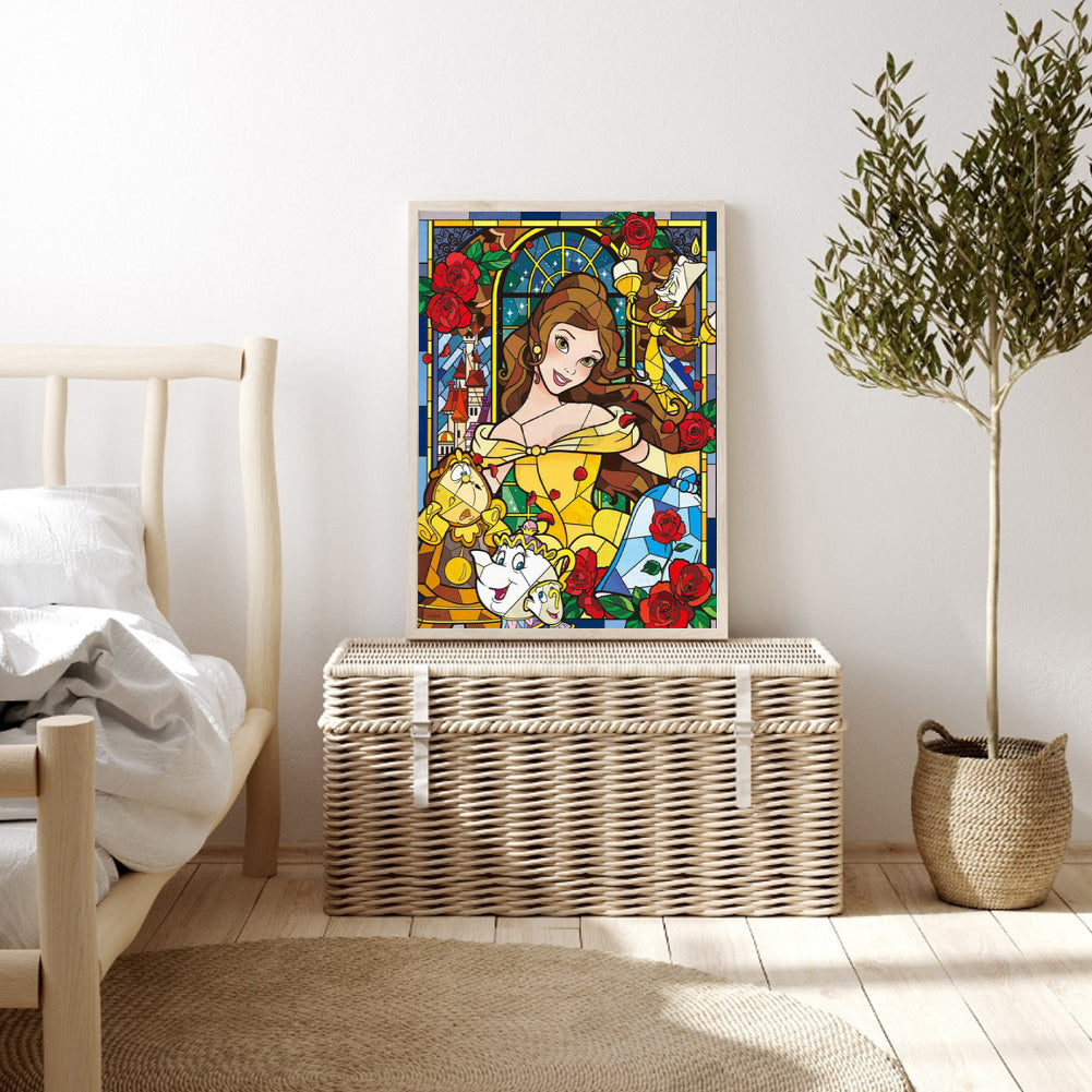 Princess Belle - Full Round Drill Diamond Painting 30*40CM