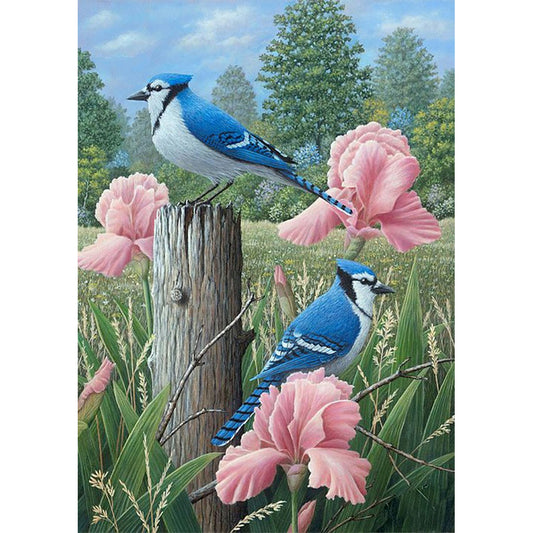 Bluebird - Full Round Drill Diamond Painting 40*50CM