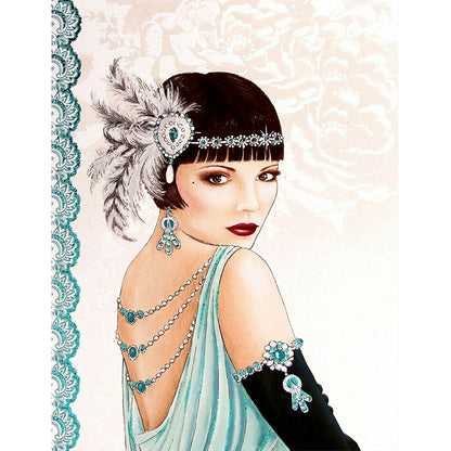 Noble Woman - Full Round Drill Diamond Painting 40*50CM
