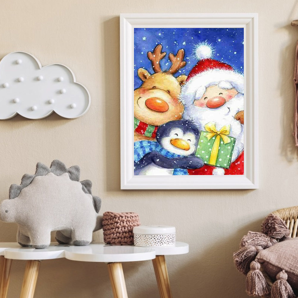 Santa Claus 40*50CM(Canvas) Full Round Drill Diamond Painting