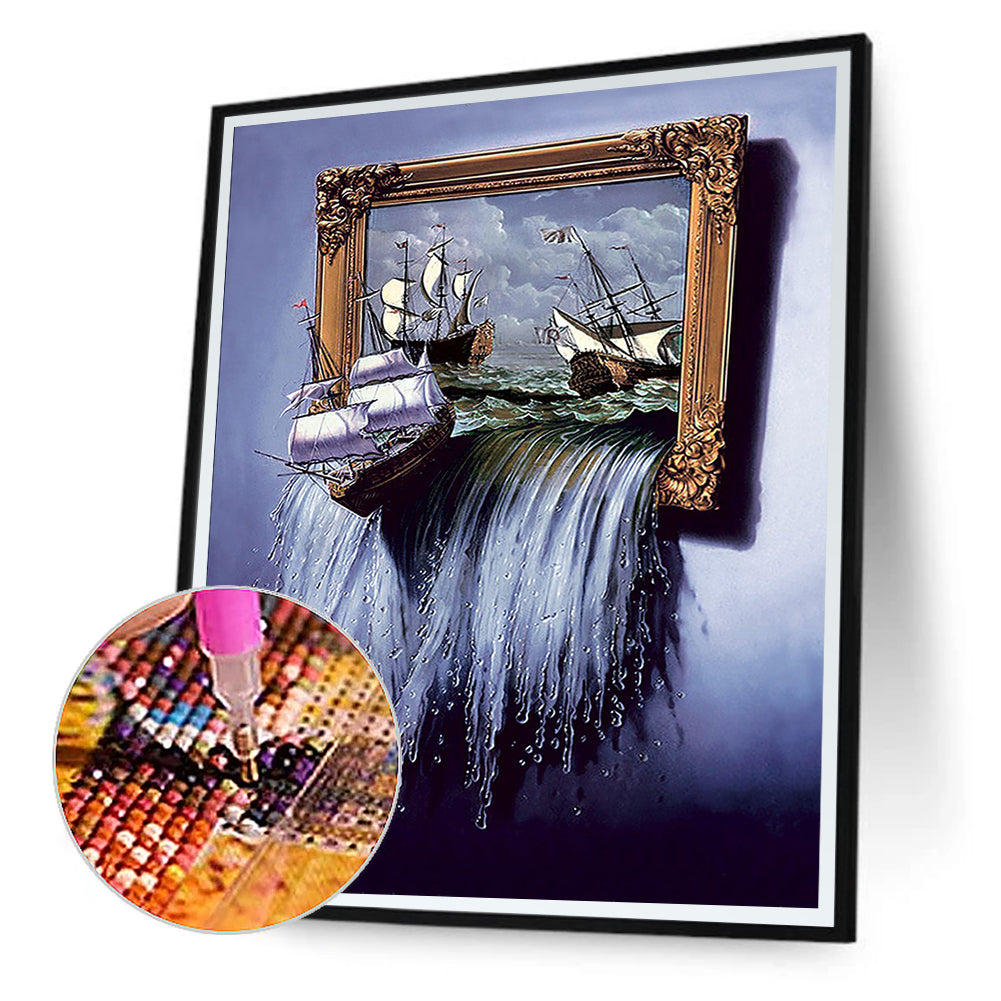 Abstract Series 40*50CM(Canvas) Full Round Drill Diamond Painting