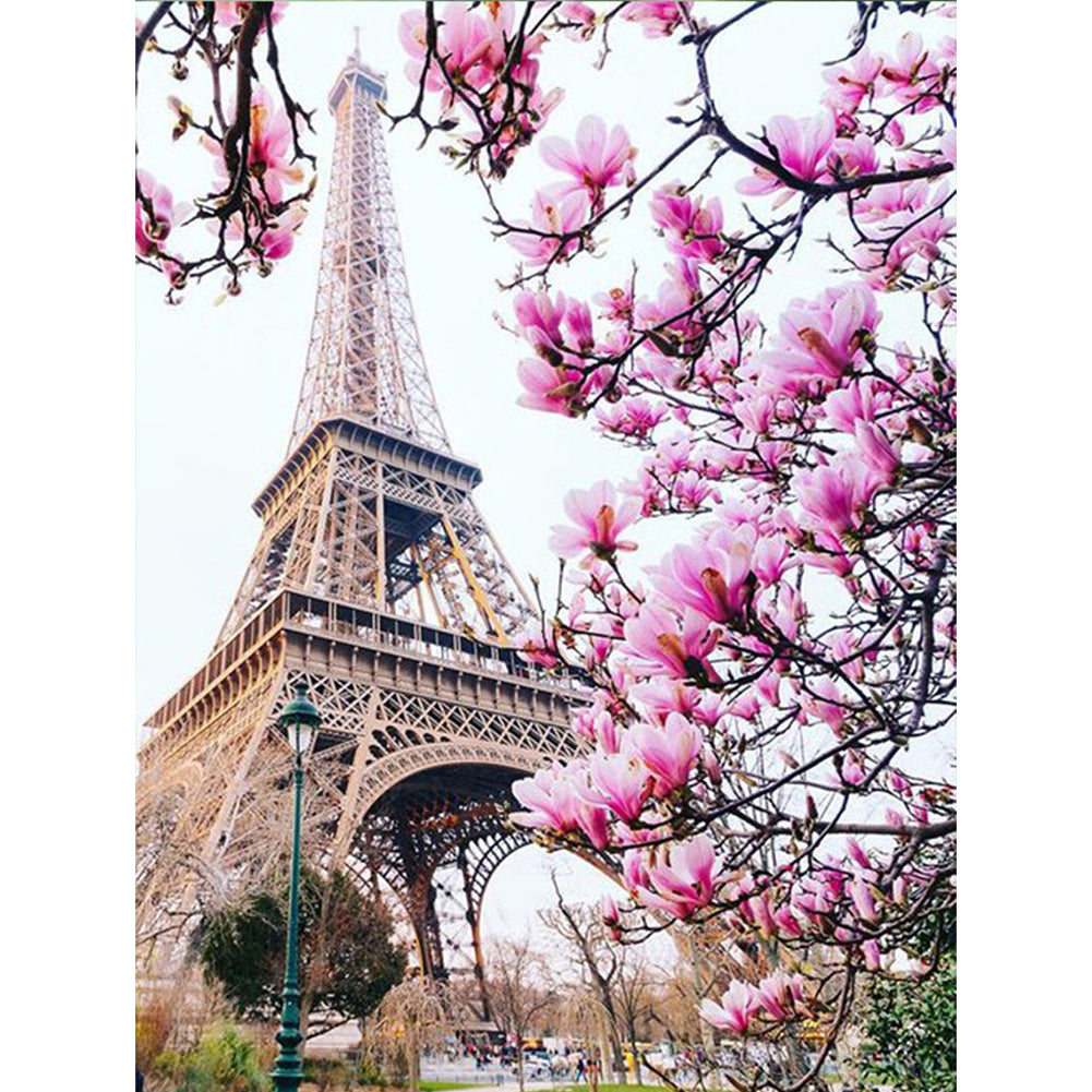 View Of The Eiffel Tower - Full Square Drill Diamond Painting 30*40CM