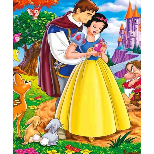 Snow White And The Prince - Full Square Drill Diamond Painting 50*60CM