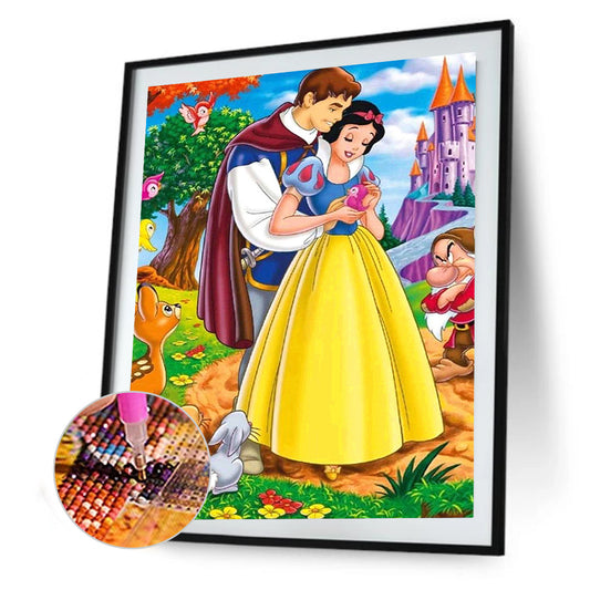 Snow White And The Prince - Full Square Drill Diamond Painting 50*60CM