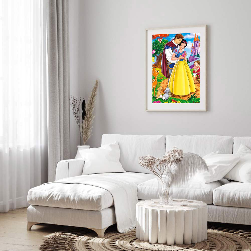 Snow White And The Prince - Full Square Drill Diamond Painting 50*60CM