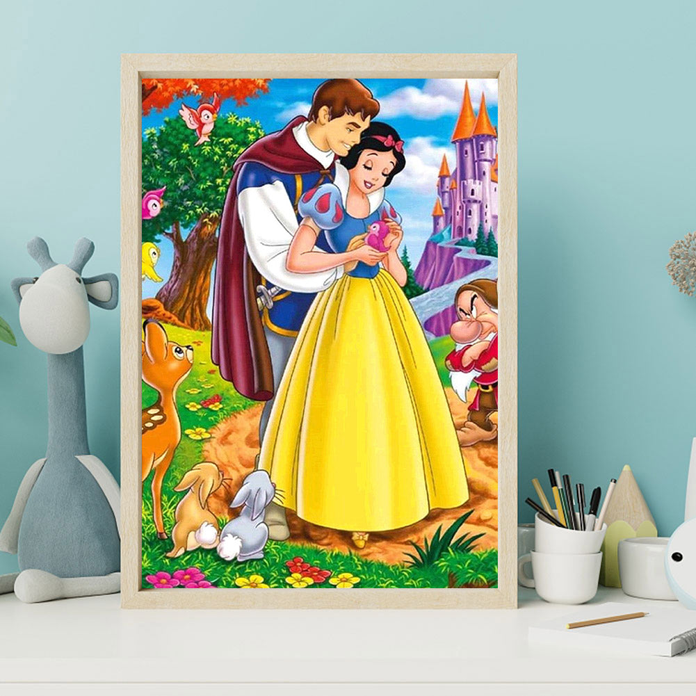 Snow White And The Prince - Full Square Drill Diamond Painting 50*60CM
