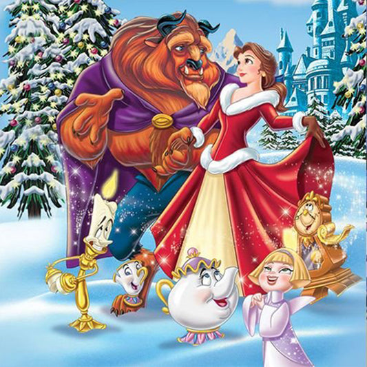 Beauty And The Beast - Full Round Drill Diamond Painting 40*40CM