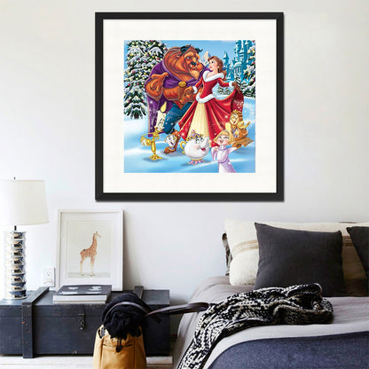 Beauty And The Beast - Full Round Drill Diamond Painting 40*40CM