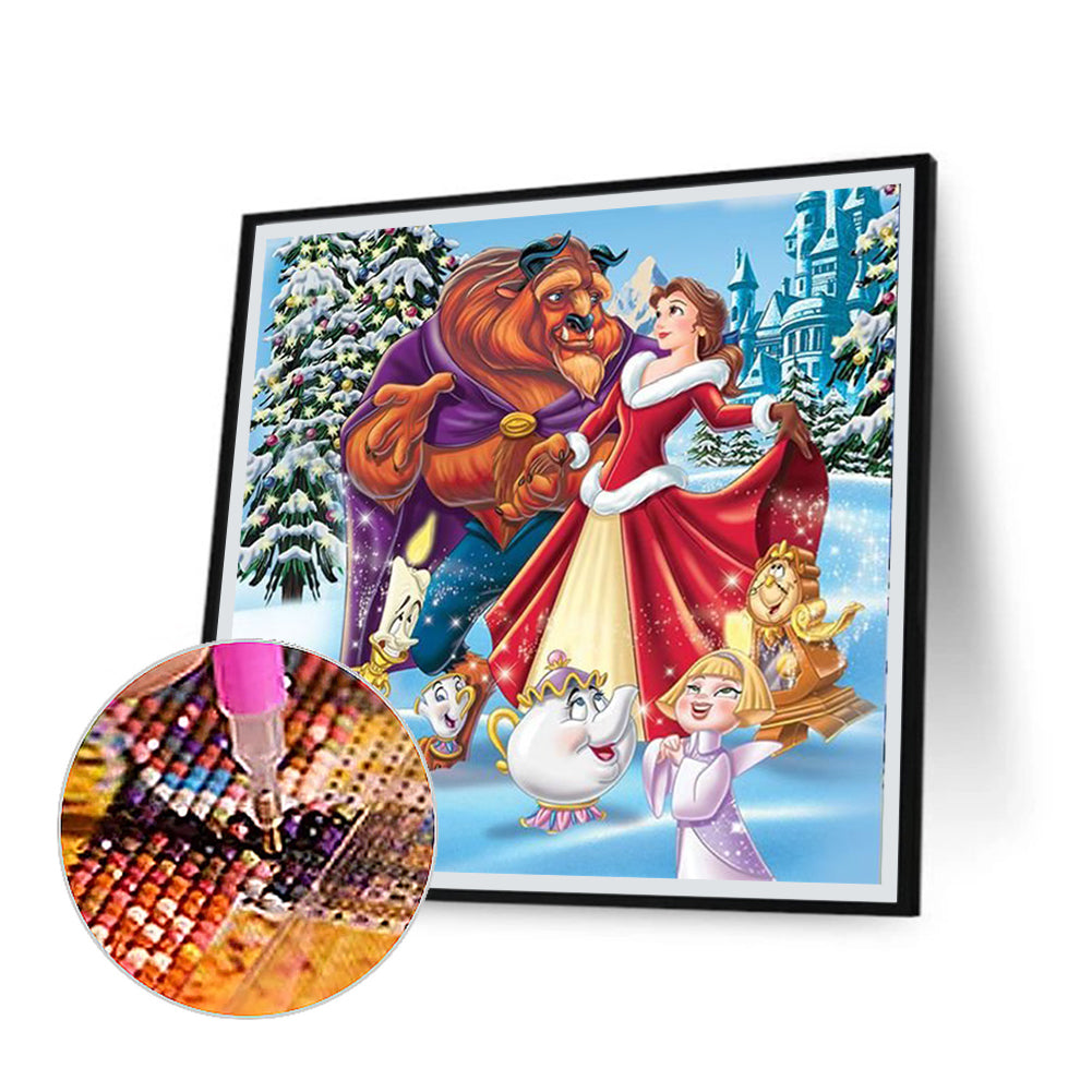 Beauty And The Beast - Full Round Drill Diamond Painting 50*50CM