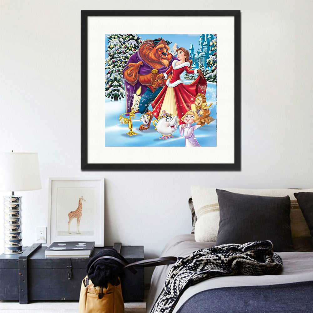 Beauty And The Beast - Full Round Drill Diamond Painting 50*50CM
