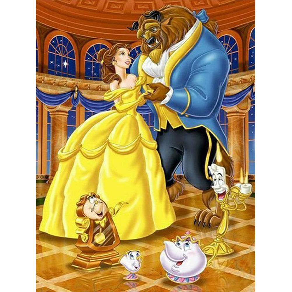 Beauty And The Beast - Full Round Drill Diamond Painting 50*70CM