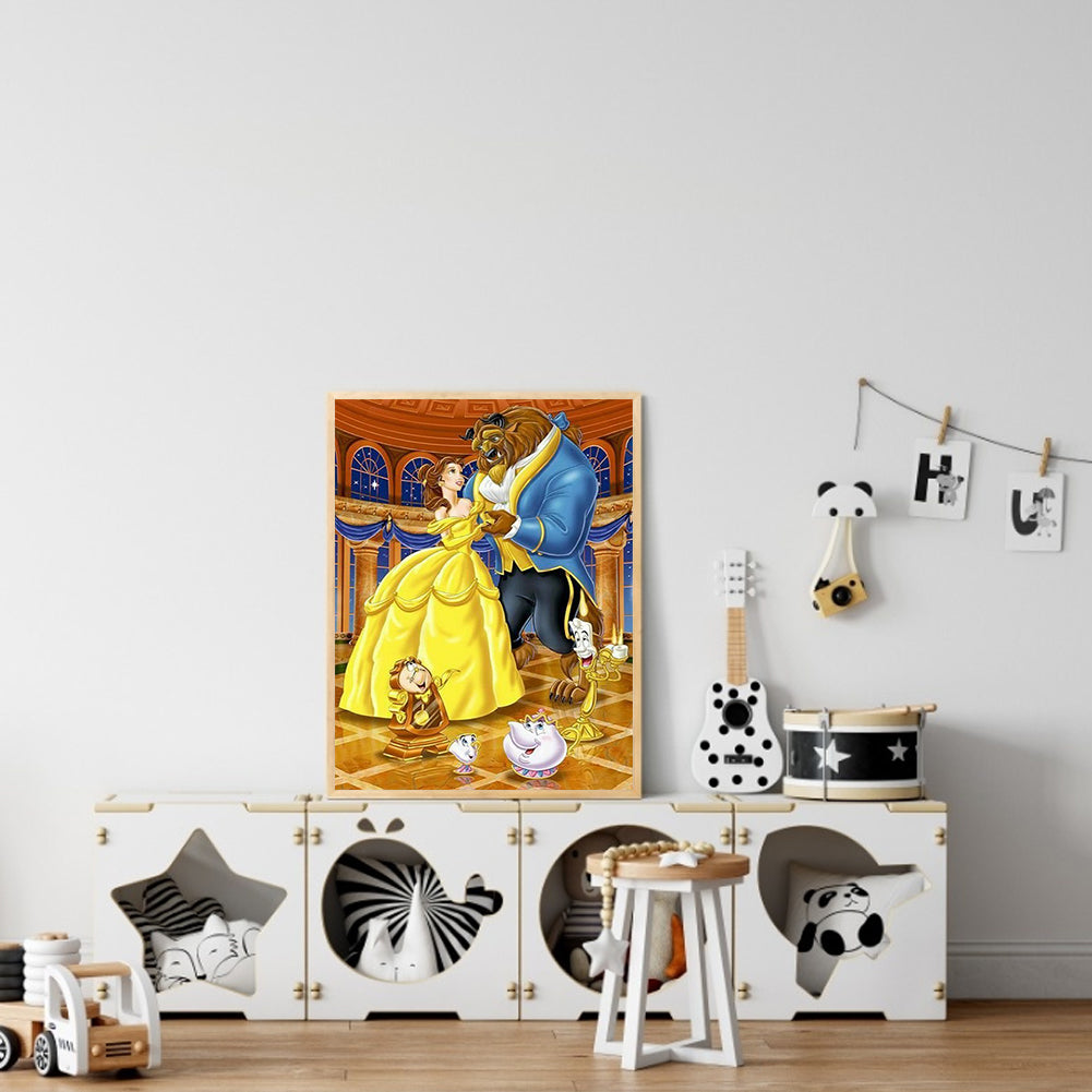 Beauty And The Beast - Full Round Drill Diamond Painting 50*70CM