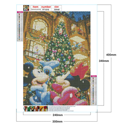 Christmas Mickey Mouse - Full Square Drill Diamond Painting 30*40CM