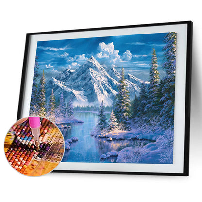 Alpine Creek - Full Square Drill Diamond Painting 40*30CM